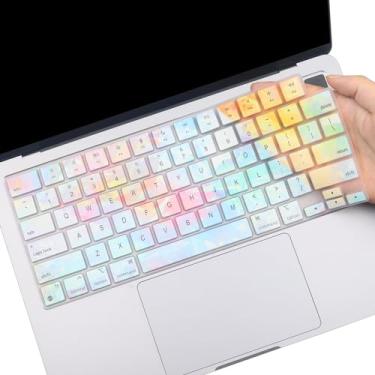 Imagem de Capa de teclado para Apple MacBook Pro 2025-2023 35.6 cm 40.6 cm M4 M3 M2 M1 Pro/Max A2442 A2779 A2918 A2992 A2485 A2780 A2991, MacBook Air 34.5 cm 3885 0,9 cm (0,94 acessórios protetores de pele M3
