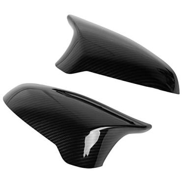 Imagem de TAMPAS DE CAPA DE ESPELHO RETROVISOR ESTILO DE FIBRA DE CARBONO PARA F80 M3 F82 M4 LHD 2015-2019