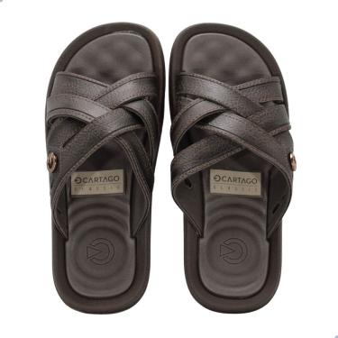 Imagem de Chinelo Masculino Slide Cartago Fiji Essencial Marrom