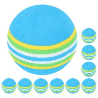 Imagem de POPETPOP 10 Peças Brinquedos De Atividade De Gato Bolas De Golfe Coloridas Mini Bolas De Golfe Bolas De Golfe Novidade Bolas De Golfe Coloridas Bolas De Golfe Eva Bolas De Prática Interna