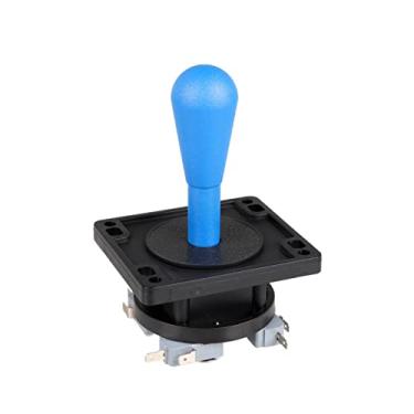 Imagem de EG STARTS American Style Arcade Competition 2Pin Bat Joystick Switchable from 8 Ways Operation, Elliptical Handle, Precision 8-Way 0.187" (4.8mm) Terminal (Blue)