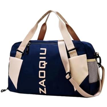 Imagem de Mala De Mão Esportiva De Viagem Com 3 Divisórias Azul Marinho