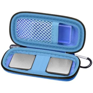 Imagem de Capa para monitor cardíaco compatível com AliveCor Kardia Mobile ECG/para KardiaMobile 6L para dispositivos Apple e Android - Azul escuro