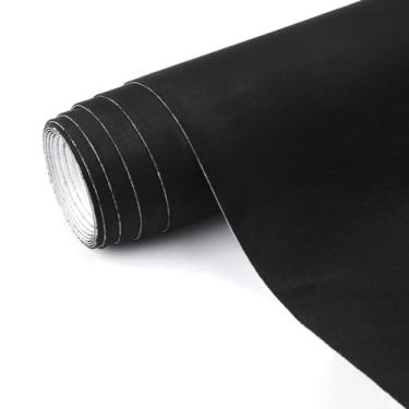 Imagem de Forro de gaveta de veludo autoadesivo forro de tecido de veludo preto para gavetas e caixas de joias, tecido adesivo de camurça luxuoso para artes e artesanato DIY forro de veludo 30 x 101 cm
