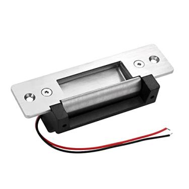 Imagem de Fechadura elétrica de porta ANSI padrão resistente 12V CC segura contra falhas ou falhas ajustável para controle de acesso