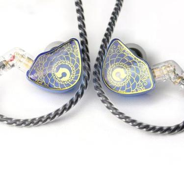 Imagem de FAAEAL Fone de ouvido TANGZU Wan'er S.G Hi-Fi, fone de ouvido dinâmico de 10 mm, fones de ouvido IEM para músico audiófilo profissional, design ergonômico, monitores intra-auriculares removíveis de 2