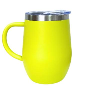 Imagem de Caneca Térmica com Tampa em Acrílico 360ml Cor Amarelo