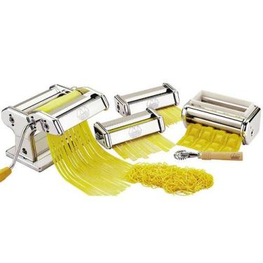 Imagem de Máquina de Macarrão Manual 6 Tipos de Massa - Marcato Set Multipast
