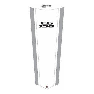 Imagem de Adesivo Gravata Resinada Cg 150 Branco E Cinza Gv 207 - Resitank