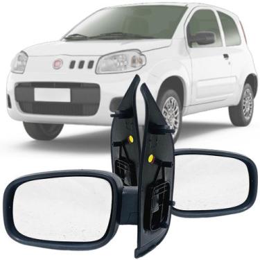 Imagem de Par Retrovisor Fiat Novo Uno Vivace Evo Sporting Way 2010 2011 2012 20
