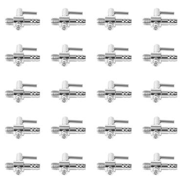 Imagem de AQUANEAT 2/5/8-Way válvulas de garra de aquário coletores distribuidor de ar válvulas de controle de alavanca tubo de ar com ventosas e válvulas de verificação para bomba de ar (fio de 1 via)