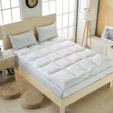 Imagem de Kit Pillow Top Casal Size Com 2 Travesseiros e 2 Fronhas - Tuca Casa
