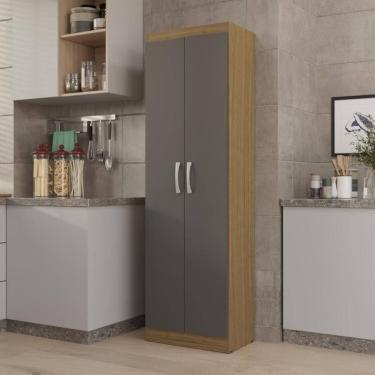 Imagem de Armário Multiuso 2 Portas 3 Prateleiras Internas Macau 170cm