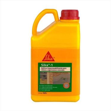 Imagem de Sika-1 Aditivo 3,6 L Impermeabiliza Reboco Internos Externos