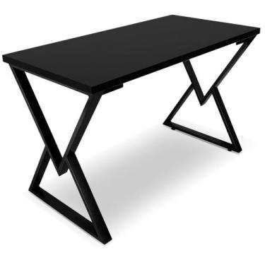 Imagem de Mesa P/ Escritório Jantar Gamer Daloa 1,00x0,60 Em Aço Tampo Em Madeir