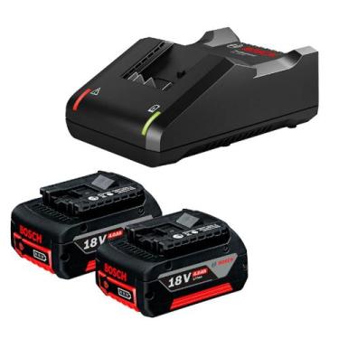 Imagem de Carregador + 2 Baterias 18V 4.0Ah Bivolt Li-Ion GBA 18V 1600A02RM8-000