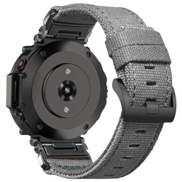 Imagem de DAVILANE Pulseira esportiva de relógio de lona compatível com Huami Amazfit T-Rex/T-Rex 2/T-Rex Pro/T-Rex Ultra, novo design de conector atualizado