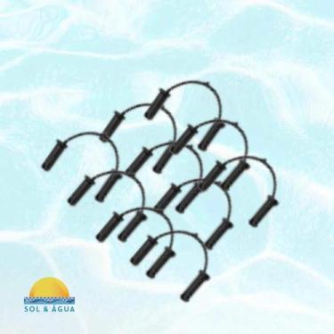 Imagem de Kit de 10 Travas para Placa Aquecedor Solar Modelo Teksol - Marca KS A