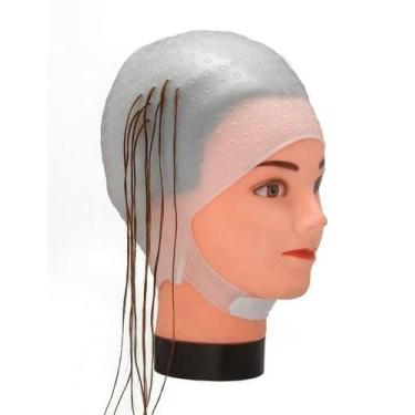 Imagem de Touca para Mecha Silicone Romano - Importada - SANTA CLARA, Branca (33