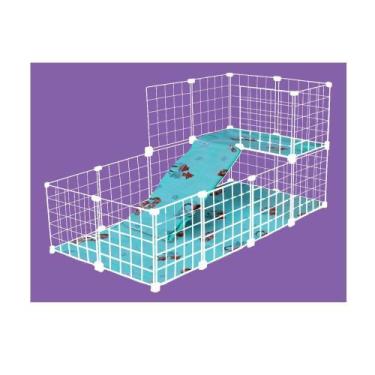 Imagem de Cercado Aramado Porquinho Da ÍNdia 2 Andares Fundo E Soft 60x120x60cm 