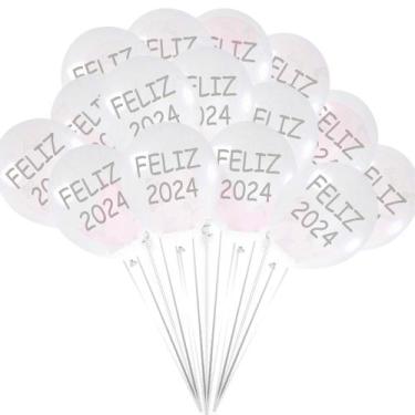 Imagem de 25 Balão Bexigas n9 decoração Ano Novo Festa feliz 2024 - joy
