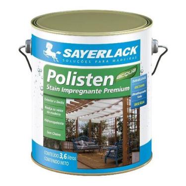 Imagem de Verniz Polisten Base Água Sayerlack Stain Natural 3,6l Acqua, Natural