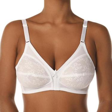 Imagem de Sutiã Sustentação com Renda DeMillus 61383 Cetinete, 54, Branco