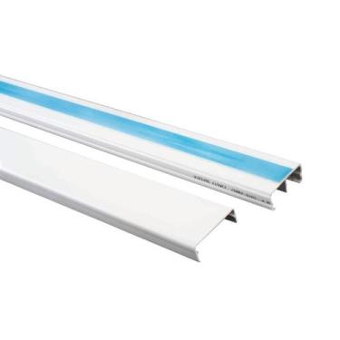 Imagem de Canaleta Lisa 32x12 Branca 2M com Fita Adesiva Dexson Schneider, Branc
