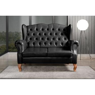 Imagem de Sofá Imperador Namoradeira Chesterfield Retrô Colonial - BELLA DECOR