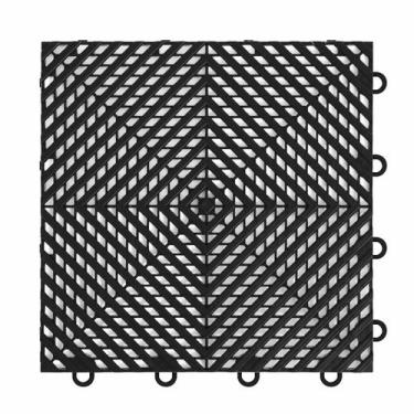 Imagem de 1m² piso modular plástico 33x33cm  - Tribello, Preto