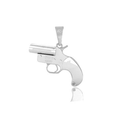 Imagem de Pingente Flare Gun 20 mm Prata Polida - Hera Gamers