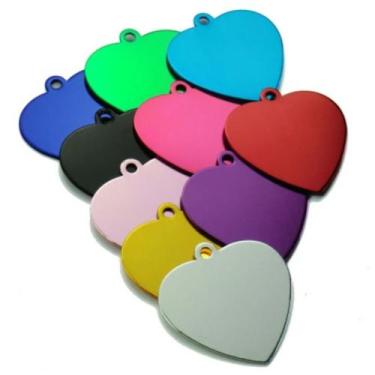 Imagem de Plaquinha de Identificação para pets e animais de estimação com gravaç