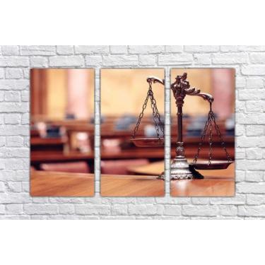 Imagem de Quadro Decorativo Direito Advogado Advocacias Decorar Salas Com 3 peça