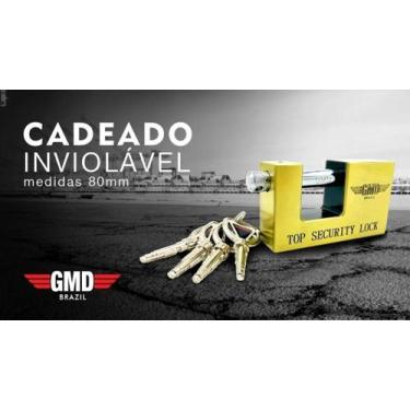 Imagem de 20 Cadeado Inviolavel Importado 80mm gmd - GMD Brazil