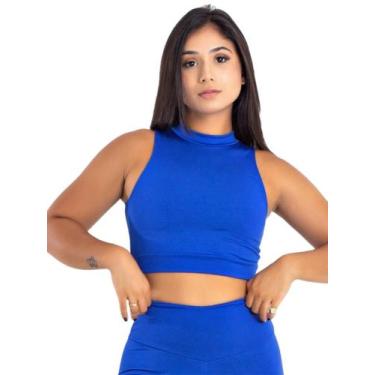 Imagem de Top Suplex Feminino Fitness com Gola  MAG900 - Dakota Lingerie, Azul b
