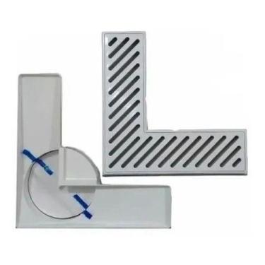 Imagem de Ralo De Canto Sainda 100mm Grelha Branca Astra