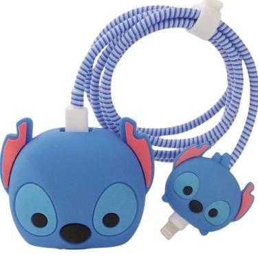 Imagem de Kit Protetor De Cabo Usb E Capa Carregador Celular - MULTIVERSO STORE
