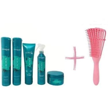 Imagem de Kit Cachos Home Care Cacheado Onixx Brasil + Escova Polvo - OnixxBrasi