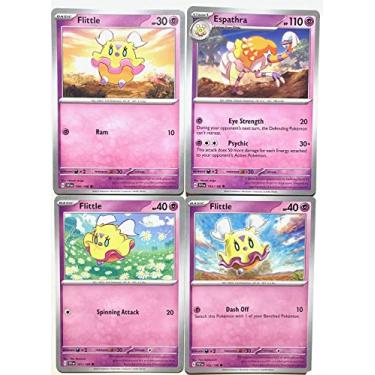Imagem de Espathra 103/198 - Scarlet & Violet - Pokemon Evolution 4 Card Lot - Flittle