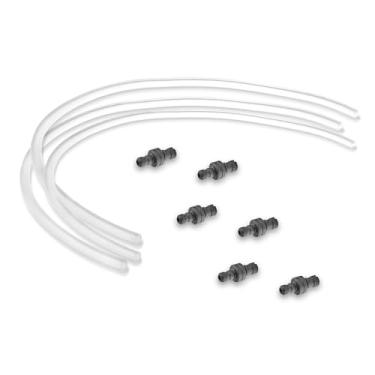 Imagem de namroh.HC 3 x mangueiras de tubos de leite G = 36 cm compatíveis com máquinas de café Melitta Miele Nivona + 6x bicos conectores