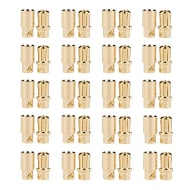 Imagem de LinsyRC 20 pares banhados a ouro 8 mm 8,0 mm plugue banana macho conector fêmea adaptador para bateria RC Lipo ESC Motors
