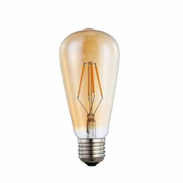 Imagem de Lâmpada Filamento Led Decorativa Retrô Vintage Âmbar St64. - aaatop