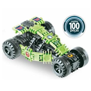 Imagem de CLIC &amp LIG SPEEDY CARS PARA MONTAR - 69 PEÇAS - PLASBRINK