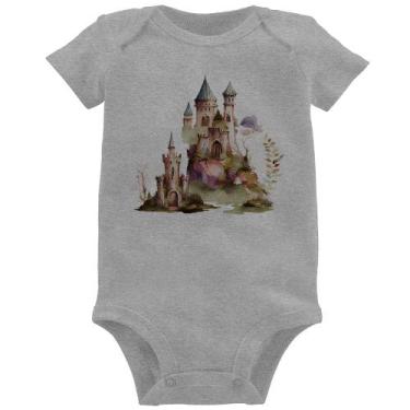 Imagem de Body Bebê Castelo de Fadas - Foca na Moda, Cinza, G