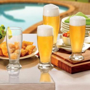 Imagem de Jogo Copo de Cerveja 200ml Vidro 12 peças Nadir - Nadir Figueiredo