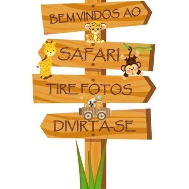 Imagem de Display Para festa infantil 60cm  Safari 01 - ambientedekorado