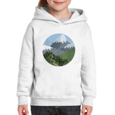 Imagem de Moletom Infantil Montanhas - Foca na Moda, Branco, 6