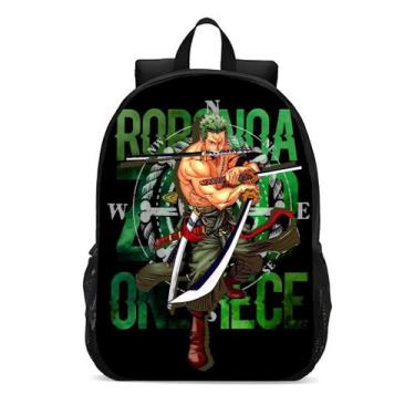 Imagem de Mochila Escolar Infanto Juvenil One Piece Zoro Anime Novidades 0403 - 