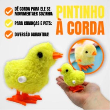 Imagem de Pintinho amarelo de brinquedo movido a corda - NZA