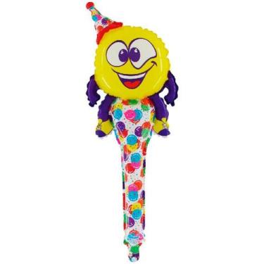 Imagem de Balão Metalizado Shake Sorriso Micro Foil 25'' - 1 unidade - Rizzo - R